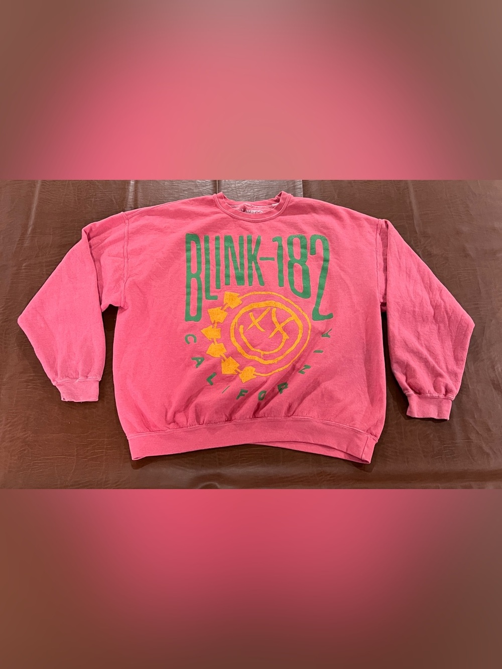 Blink-182 Band Crewneck Sweatshirt - Dual Sided - Tagged S/M Fit XL
